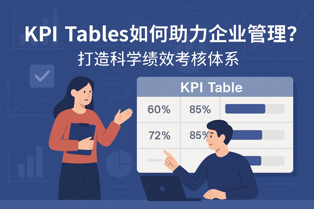 KPI Tables如何助力企业管理？打造科学绩效考核体系。